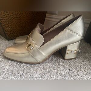 Steve Madden Gold Loafers for Women